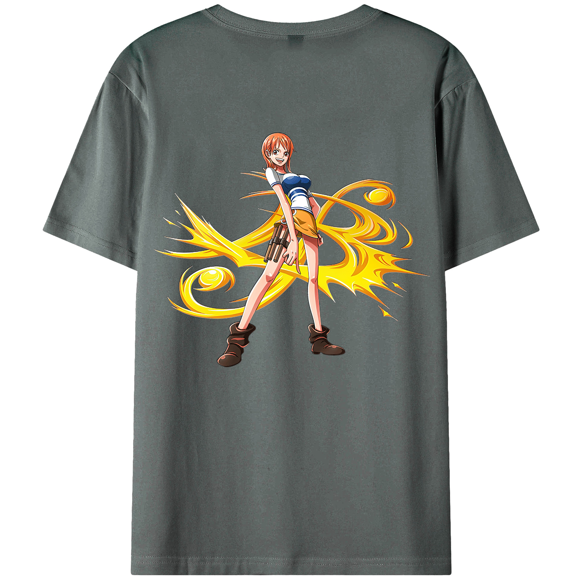 ワンピース ナミ ONE PIECE Nami 綿100％半袖Tシャツ（背面プリント）
